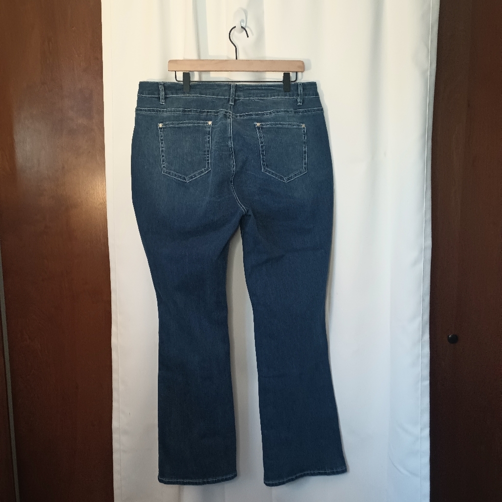 Flamingals Horse Embroidered Flare Jeans Womens 4XL Western Equestrian Indie NWT - Picture 6 of 12